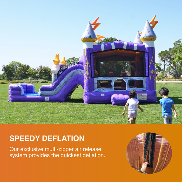 Inflatable bounce deals house water slide